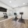 Yoga studio with peloton bikes 